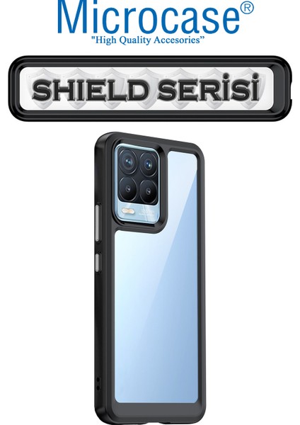 Realme 8 Pro 5G Shield Serisi Darbeye Dayanıklı Köşe Korumalı Yarı Esnek Plastik Tpu Kılıf - Siyah fiyatları