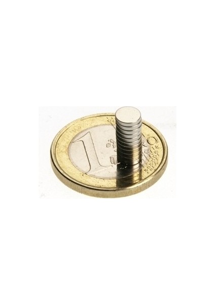 Yuvarlak Mini Neodyum Mıknatıs Magnet 5mm Çap -1mm Kalınlık