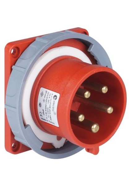 4X16A. Makine Fişi(Düz) (83X90) IP67