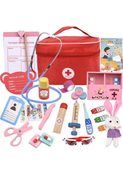 Çocuk Ahşap Simülasyon Erkek ve Kız Doktor Oyuncak (Yurt Dışından)
