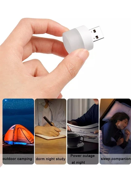 LED Gece Işık Mini USB LED Işık Dasıton Fiş USB LED