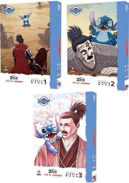 Stiç ve Samuray: 1-2-3. Ciltler Manga Seti