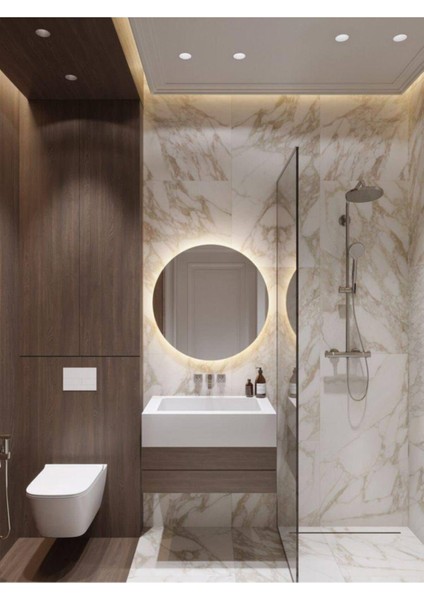 Dnr-Mirror 70 cm Günışığı Ledli Yuvarlak Banyo Aynası Tuvalet Aynası fiyatları