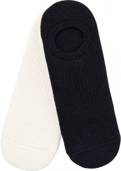 2 Pack No Show Socks W Krem Renk Siyah Kadın 2li Çorap - D202016-976 fırsatları