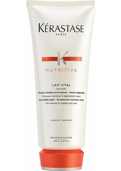 Nutritive Lait Vital Hafif Kuru Saçlar Için Nem Veren Besleyici Bakım Kremi 200 ml