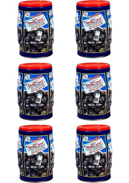 Tar-Koop Katırlı Köyü Kahvaltılık Siyah Zeytin 1 kg x 6 Adet