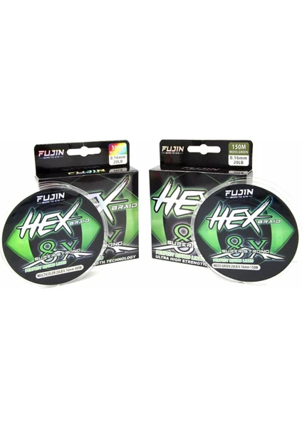 Hex Braid 8x 150MT Moss Green Pe Ip Misina