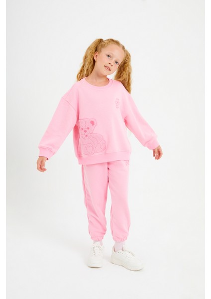 Kabartma Ayıcık Nakışlı Kuddly Eşofman Takım fiyatları