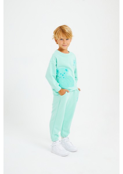 Kabartma Ayıcık Nakışlı Kuddly Eşofman Takım fiyatları