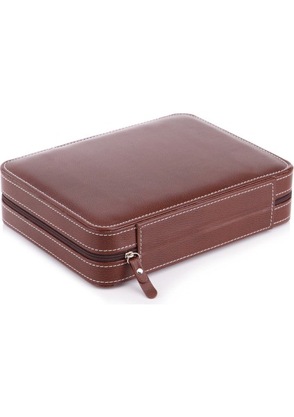 8 Bölmeli Saat Organizer Kutusu - Kahverengi (Yurt Dışından) indirimleri