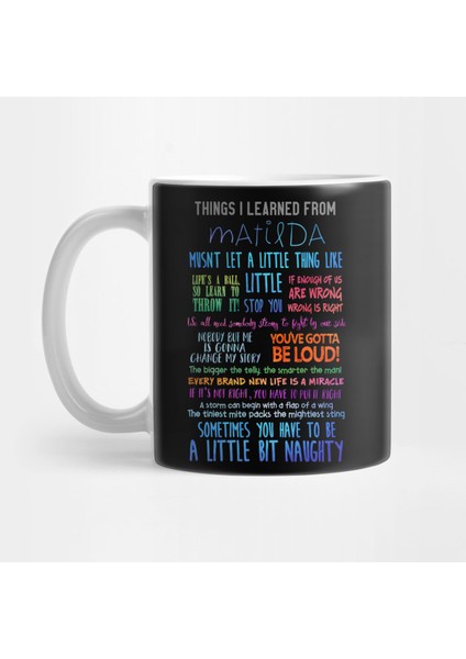 Things I Learned From Matilda The Musical Kupa Bardak