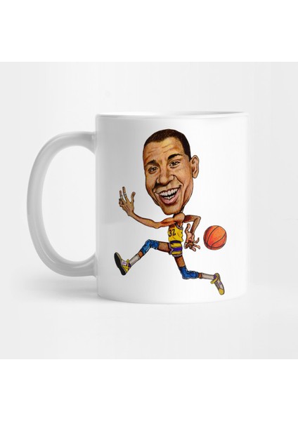 Magic Johnson Karikatür Kupa Bardak