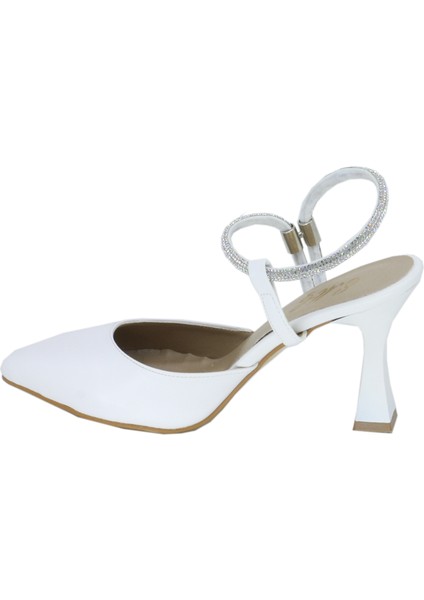 04100 Ince Topuk Rahat Taşlı Kadın Ayakkabı modelleri