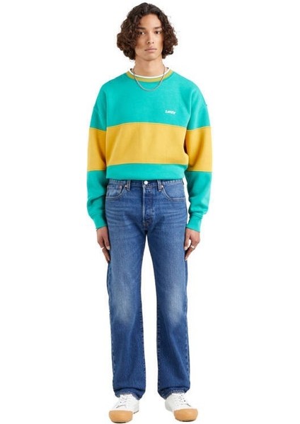 501® Levi's® Original Erkek Jean Pantolon - Her Eyes - Dark Blue