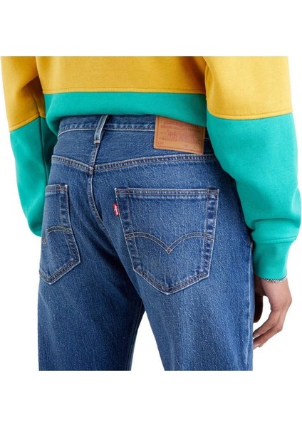 501® Levi's® Original Erkek Jean Pantolon - Her Eyes - Dark Blue fırsatları