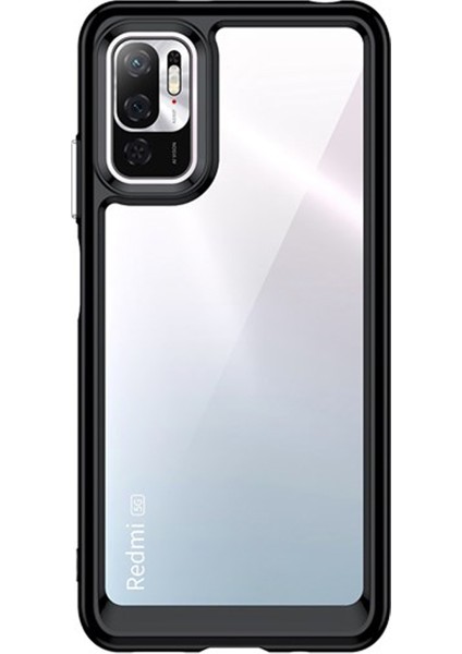 Xiaomi Redmi Note 11 Se Shield Serisi Darbeye Dayanıklı Köşe Korumalı Yarı Esnek Plastik Tpu Kılıf - Siyah