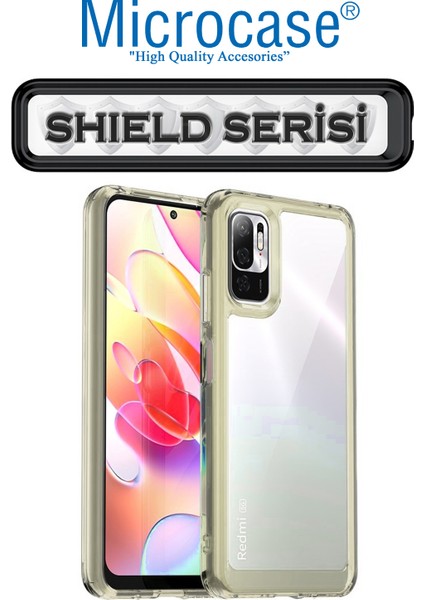 Xiaomi Redmi Note 11 Se Shield Serisi Darbeye Dayanıklı Köşe Korumalı Yarı Esnek Plastik Tpu Kılıf - Füme
