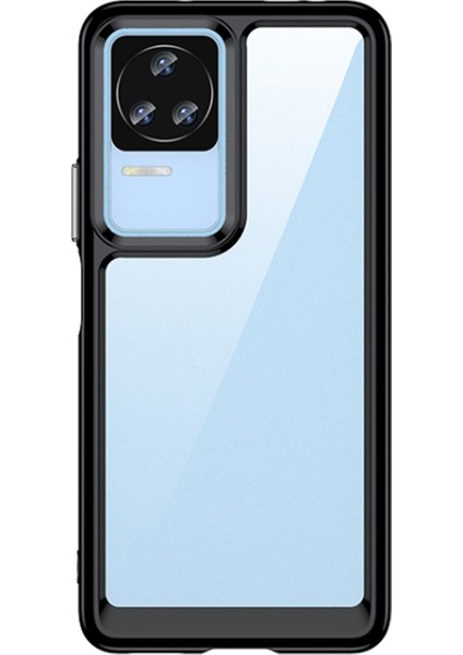 Xiaomi Poco F4 Shield Serisi Darbeye Dayanıklı Köşe Korumalı Yarı Esnek Plastik Tpu Kılıf - Siyah