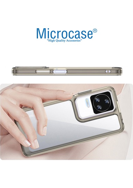 Xiaomi Poco F4 Shield Serisi Darbeye Dayanıklı Köşe Korumalı Yarı Esnek Plastik Tpu Kılıf - Füme modelleri