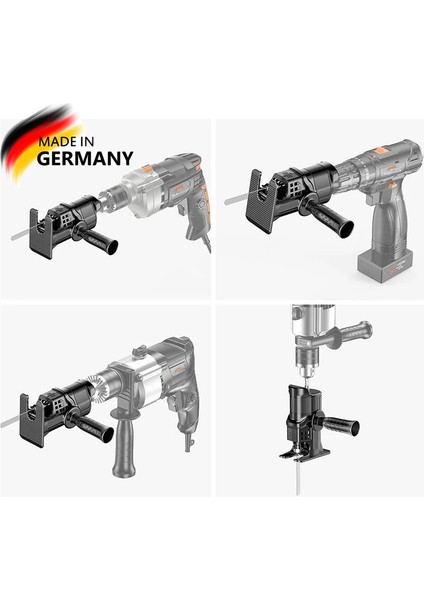 Germany 7000 Watt Full Function Akülü Matkap - Elektrikli Matkap Uyumlu Pistonlu Testere Ağaç Metal Işleme Adaptörü