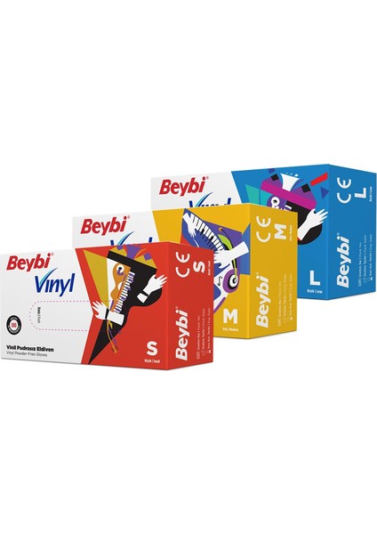 İş Eldiveni Muayene Vinil Pudrasız Şeffaf