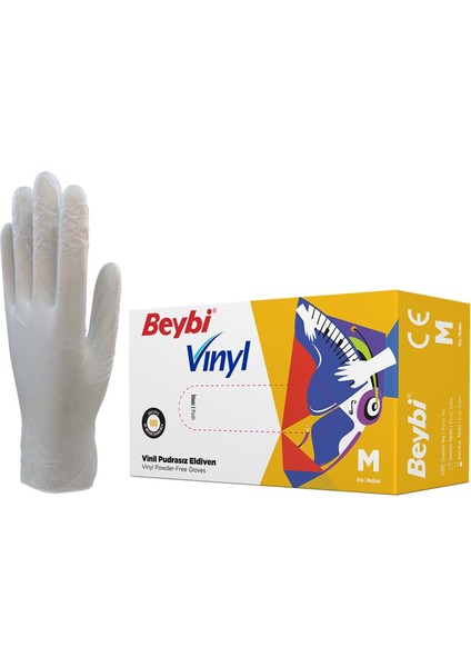İş Eldiveni Muayene Vinil Pudrasız Şeffaf modelleri