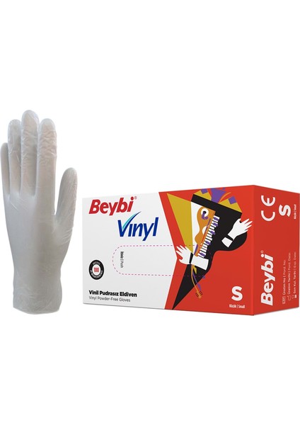 İş Eldiveni Muayene Vinil Pudrasız Şeffaf fırsatları