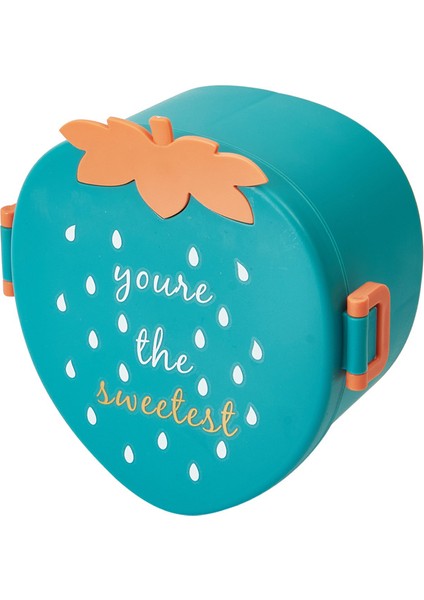 Lovehome Çilek Şeklinde Pp Yemek Saklama Kabı - Yeşil (Yurt Dışından)