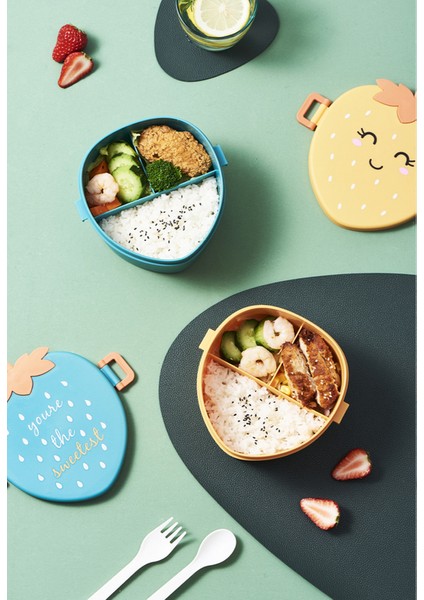 Lovehome Çilek Şeklinde Pp Yemek Saklama Kabı - Yeşil (Yurt Dışından) fiyatları