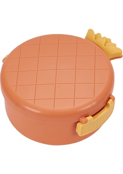 Lovehome Ananas Paslanmaz Çelik Mühürlü Yemek Saklama Kabı - Turuncu (Yurt Dışından)