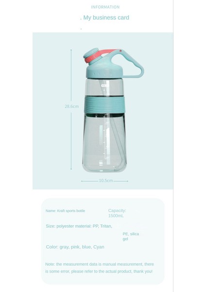Lovehome 1.5l Su Matarası - Yeşil (Yurt Dışından) indirimleri