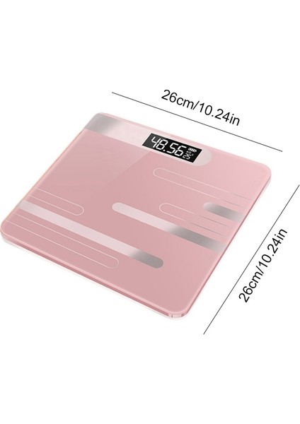 Çok Fonksiyonlu Akıllı Dijital Banyo Tartısı - Pembe (Yurt Dışından)