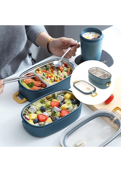 Bölmeli 2'li Sefer Tası -Mavi(Yurt Dışından) modelleri