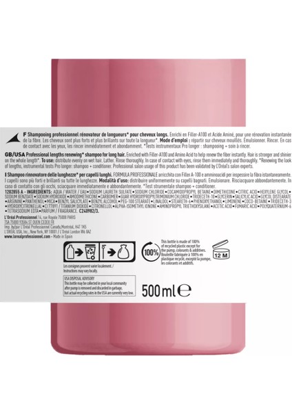 Pro Longer Şampuan 500 ml