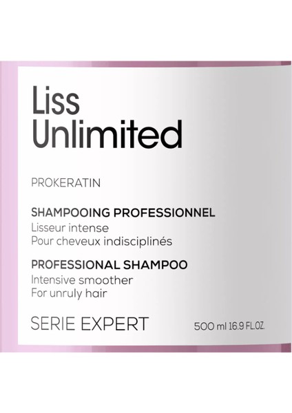 Liss Unlimited Düzleştirici Yumuşatıcı Şampuan 500 ml