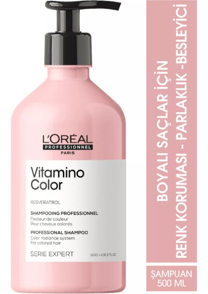 Vitamino Color Boyalı Saçlar Için Renk Koruyucu Şampuan 500 ml fiyatları