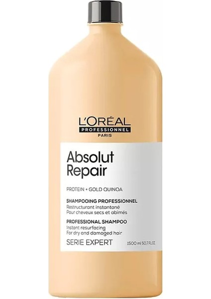 Absolut Repair Yıpranmış Saçlar Için Onarıcı Şampuan 1500 ml