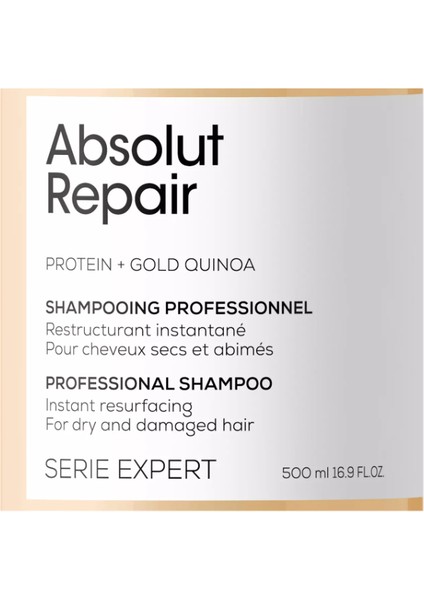 Absolut Repair Yıpranmış Saçlar Için Onarıcı Şampuan 1500 ml