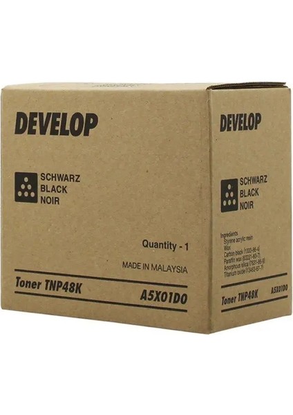 TNP-48K Orjinal Siyah Toner Develop Ineo +3350/+3850 10.000 Sayfa