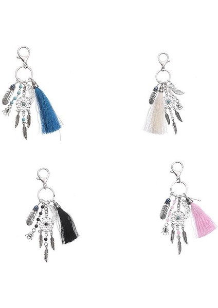 2 Adet Basit Moda Yün Püsküllü Anahtarlık (Yurt Dışından)