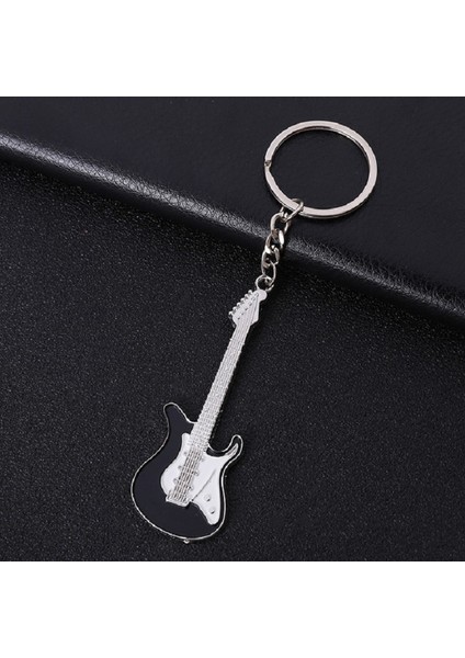 2 Adet Yaratıcı Gitar Keychain Metal Müzik Anahtarlık (Yurt Dışından)