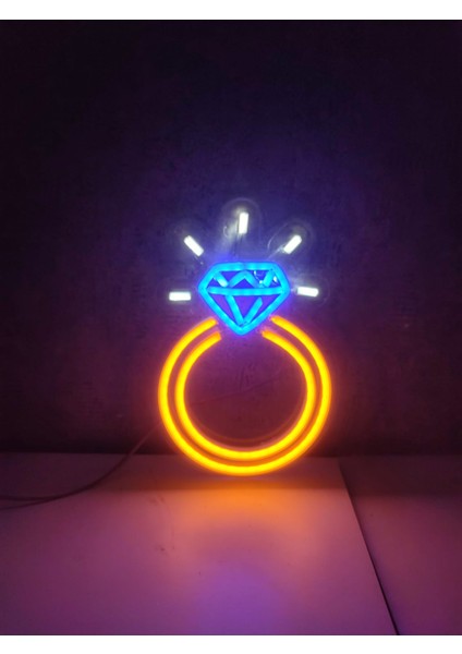 Yüzük Neon LED Tabela