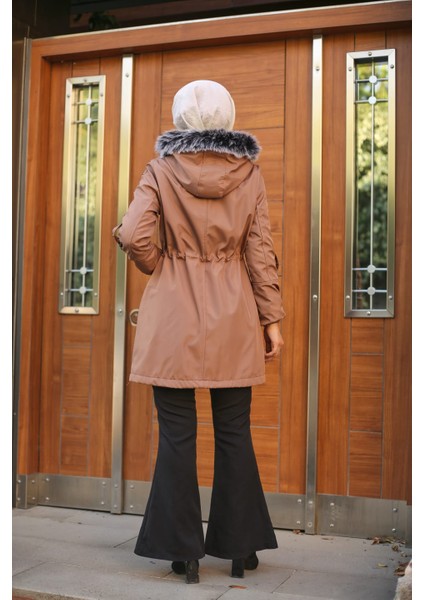 Pembe Içi Kürklü ve Su Geçirmez Kadın Kışlık Mont & Kaban fırsatları