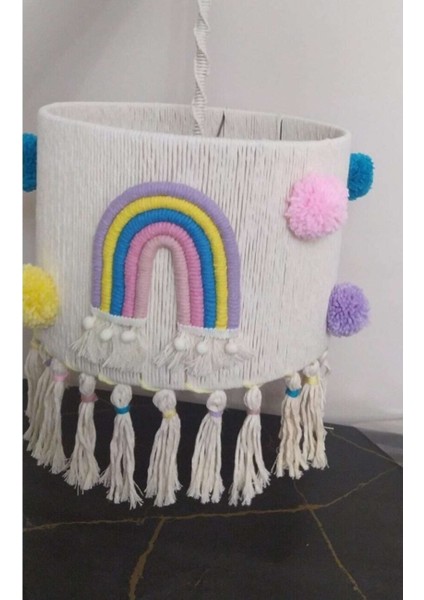 Renkli Makrome Bebek Çocuk Odası Aydınlatması Hi52