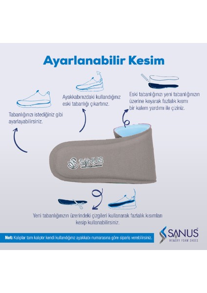 M300 Visco Memory Foam Günlük Unisex Gri Tabanlık