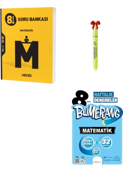 LGS 8.sınıf Matematik Soru Bankası ve Bumerang Mat Deneme