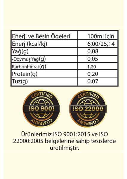 Hanzade Bitkisel Keçiboynuzu Sirkesi 500 ml Doğal Fermantasyon İçilebilir Katkısız Cam Şişe