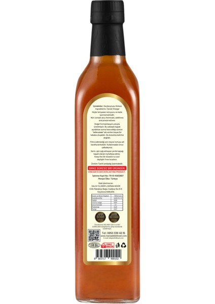 Keçiboynuzu Sirkesi 500 ml x 6 Adet Doğal Fermantasyon İçilebilir Katkısız Cam Şişe fırsatları