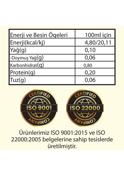 Hanzade Bitkisel Ceviz Sirkesi 500 ml Doğal Fermantasyon İçilebilir Katkısız Cam Şişe