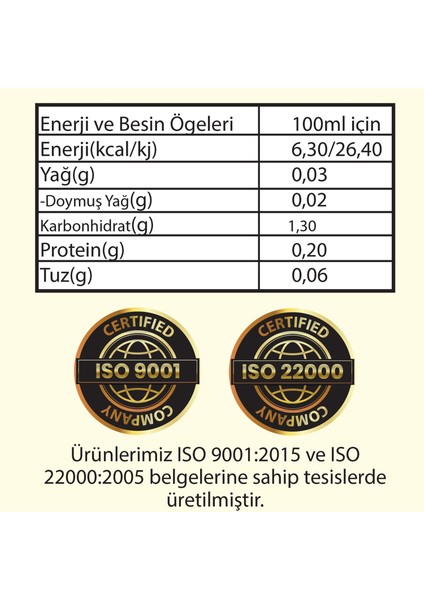 Hanzade Bitkisel Karpuz Sirkesi 500 ml Doğal Fermantasyon İçilebilir Katkısız Cam Şişe